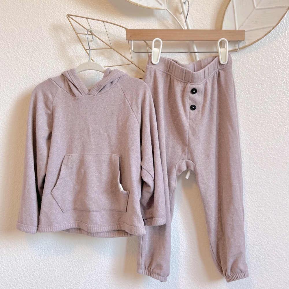 Easy Peasy Soft Knit Lavender Lounge Set